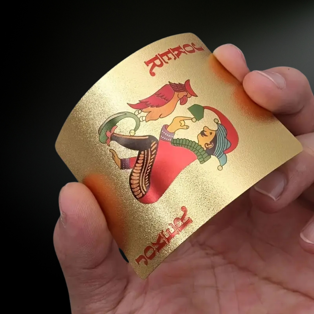 24K Gold Foil Waterproof Poker Deck
