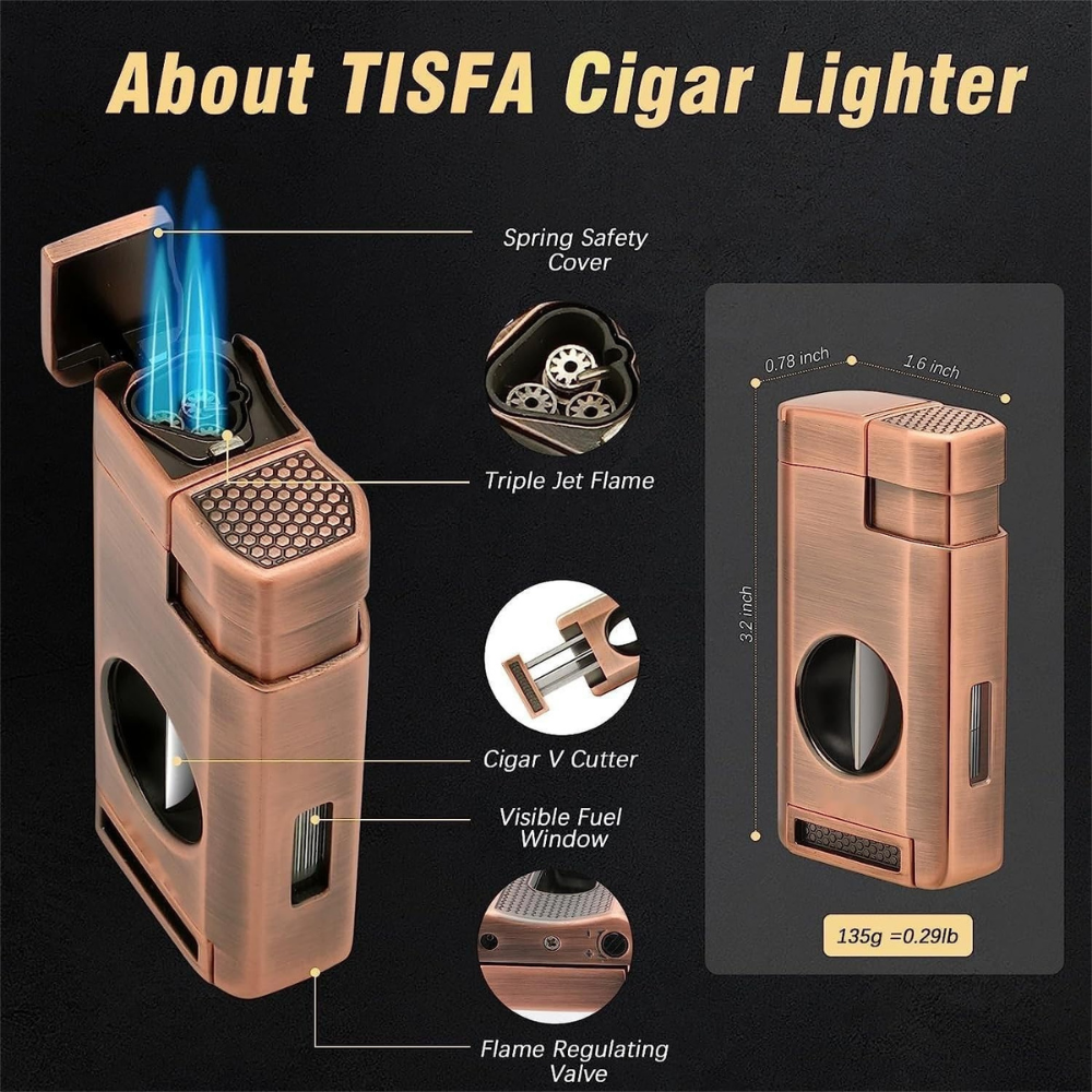 Leather Cedar Cigar Humidor