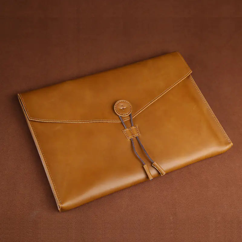 Leather Briefcase and Document Bag for Men