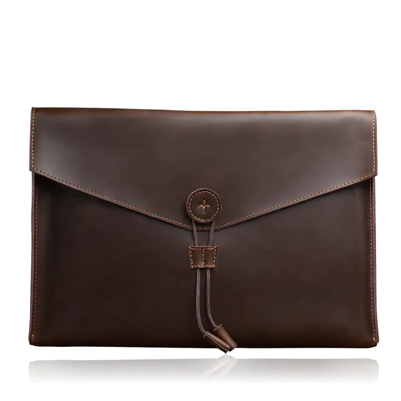 Leather Briefcase and Document Bag for Men