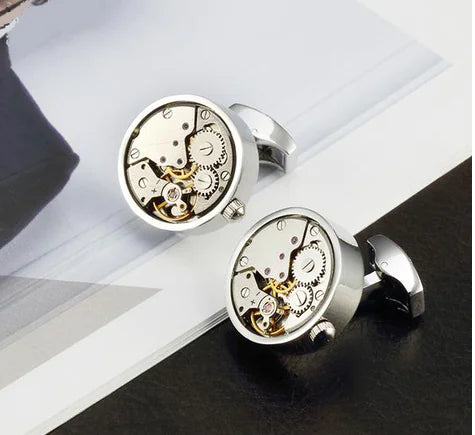 Men's Mechanical Watch Movement Cufflinks