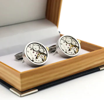 Men's Mechanical Watch Movement Cufflinks