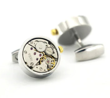 Men's Mechanical Watch Movement Cufflinks