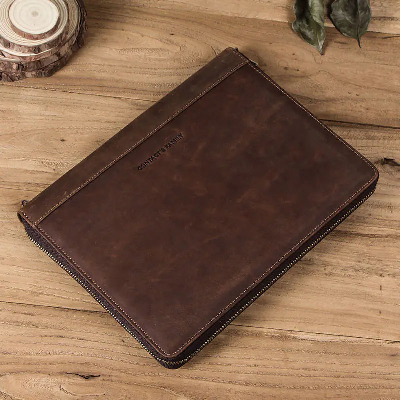 Vintage Italian Crazy Horse Leather iPad 10.5 Case